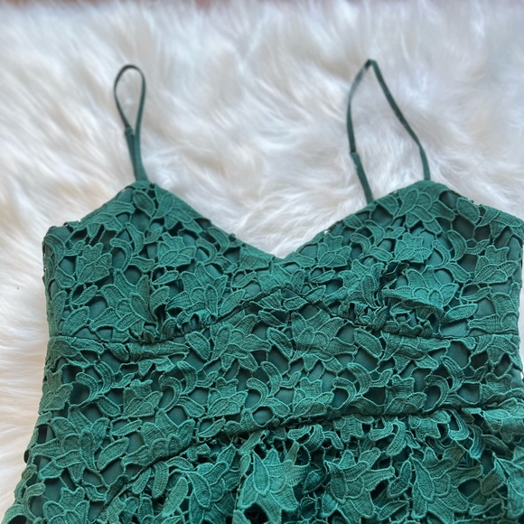 Club Monaco Bilannah Lace Dress in Green Size 4 - Picture 3 of 6